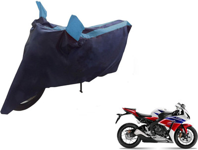 NIKS Two Wheeler Cover for Honda(CBR 1000RR, Black, Blue)