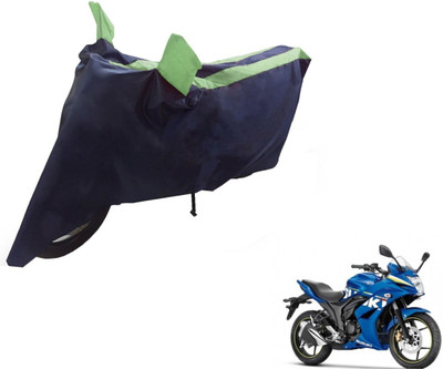 NIKS Two Wheeler Cover for Suzuki(Gixxer SF, Black, Green)