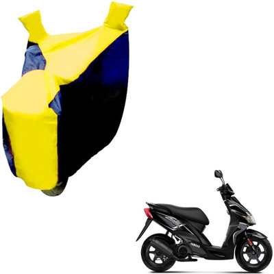 NIKS Two Wheeler Cover for Yamaha(Jog R, Black, Yellow)