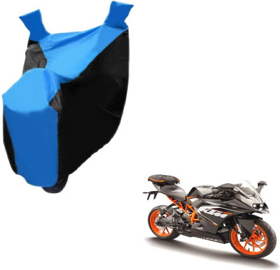 NIKS Two Wheeler Cover for KTM(RC 200, Black, Blue)