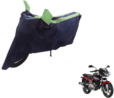 NIKS Two Wheeler Cover for Bajaj(Pulsar 180 DTS-i, Black, Green)