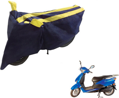 NIKS Two Wheeler Cover for Hero(E Scoot, Black, Yellow)