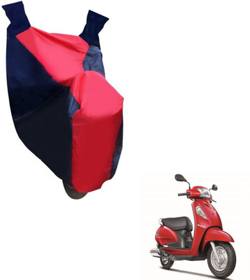 NIKS Two Wheeler Cover for Suzuki(Access SE, Black, Red)