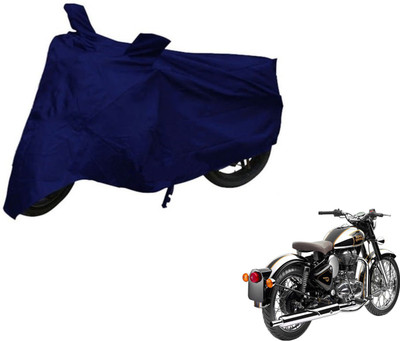 Auto Hub Two Wheeler Cover for Royal Enfield(Classic Chrome, Blue)