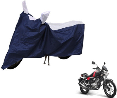 Auto Hub Two Wheeler Cover for Bajaj(V 150, Blue, Silver)