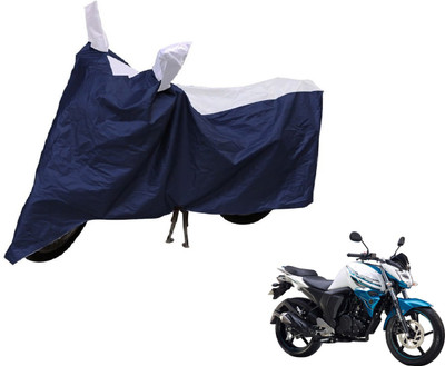 Auto Hub Two Wheeler Cover for Yamaha(FZ-S, Blue, Silver)