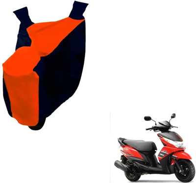 NIKS Two Wheeler Cover for Yamaha(Ray, Black, Orange)