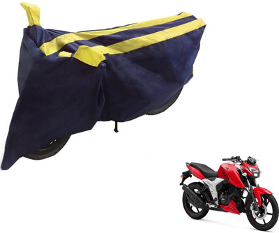 NIKS Two Wheeler Cover for TVS(Apache RTR 160, Black, Yellow)