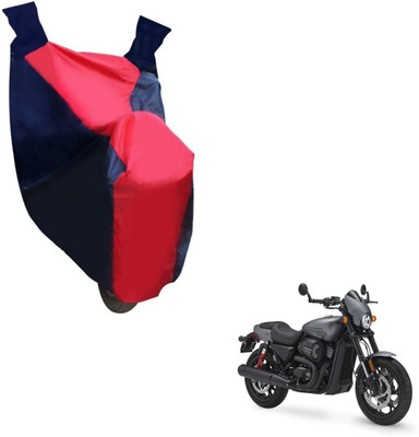 NIKS Two Wheeler Cover for Harley Davidson(Black, Red)