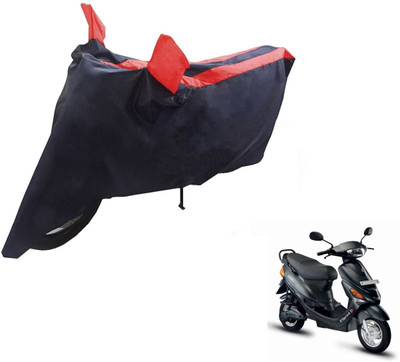 NIKS Two Wheeler Cover for Hero(E Sprint, Black, Red)