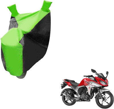 NIKS Two Wheeler Cover for Yamaha(Fazer, Black, Green)