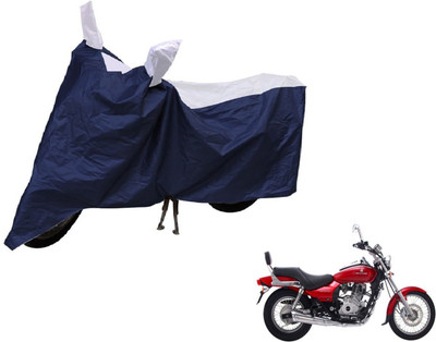 Auto Hub Two Wheeler Cover for Bajaj(Avenger 220 DTS-i, Blue, Silver)