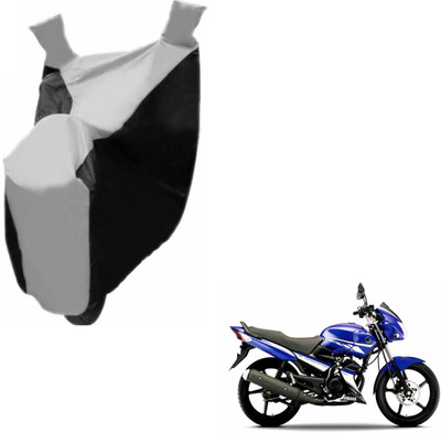 NIKS Two Wheeler Cover for Yamaha(Gladiator, Black, Silver)