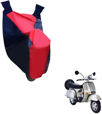 NIKS Two Wheeler Cover for Bajaj(Black, Red)