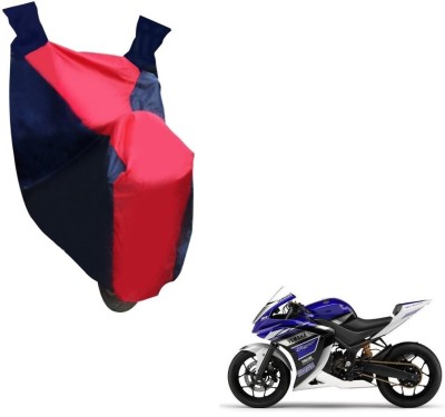 NIKS Two Wheeler Cover for Yamaha(YZF R25, Black, Red)