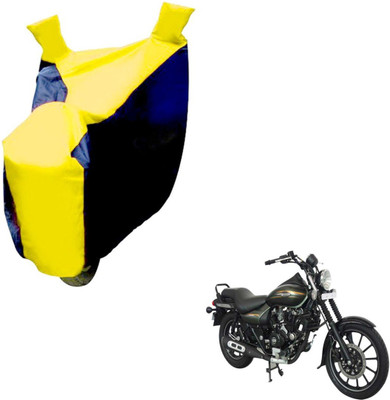 NIKS Two Wheeler Cover for Bajaj(Avenger 220 Street, Black, Yellow)