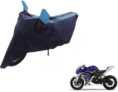 NIKS Two Wheeler Cover for Yamaha(YZF R25, Black, Blue)