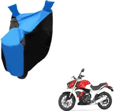 NIKS Two Wheeler Cover for Mahindra(Mojo, Black, Blue)