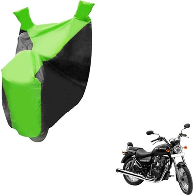 NIKS Two Wheeler Cover for Royal Enfield(Thunderbird 350, Black, Green)