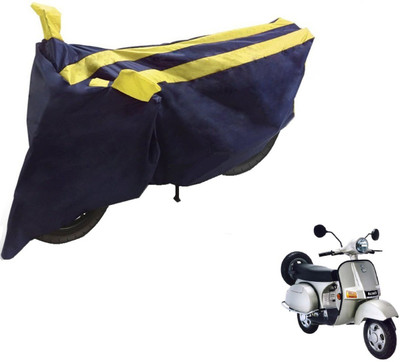 NIKS Two Wheeler Cover for Bajaj(Black, Yellow)