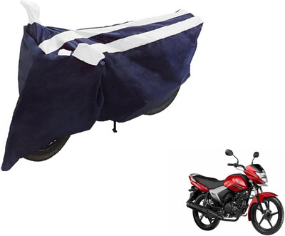 NIKS Two Wheeler Cover for Yamaha(Saluto, Black, White)