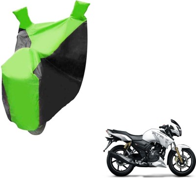 NIKS Two Wheeler Cover for TVS(Apache RTR 160, Black, Green)