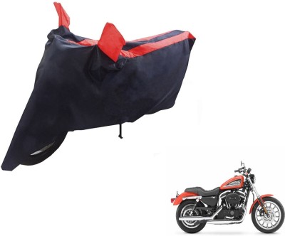 NIKS Two Wheeler Cover for Harley Davidson(XL 883, Black, Red)