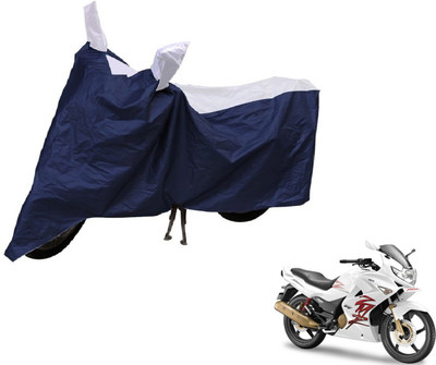 Auto Hub Two Wheeler Cover for Hero(Karizma ZMR, Blue, Silver)