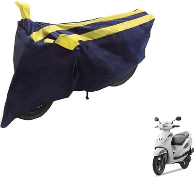 NIKS Two Wheeler Cover for TVS(Wego, Black, Yellow)