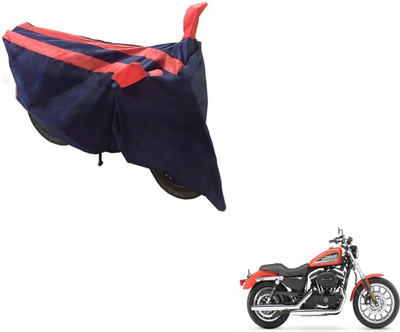 NIKS Two Wheeler Cover for Harley Davidson(XL 883, Black, Orange)