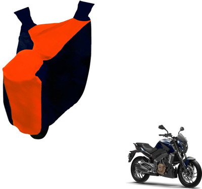 NIKS Two Wheeler Cover for Bajaj(Dominar, Black, Orange)