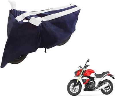 NIKS Two Wheeler Cover for Mahindra(Mojo, Black, White)