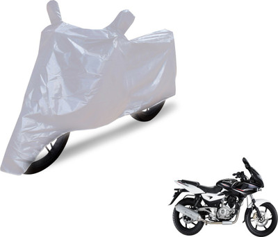 NIKS Two Wheeler Cover for Bajaj(Pulsar 220 DTS-i, Silver)