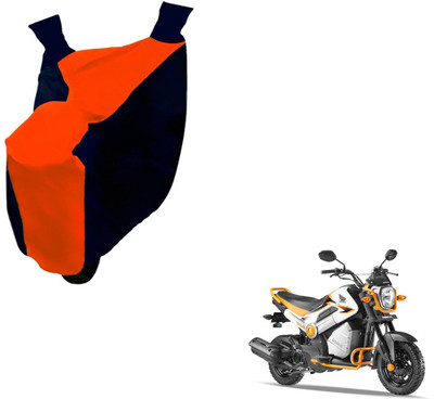 NIKS Two Wheeler Cover for Honda(Black, Orange)