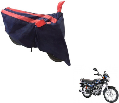 NIKS Two Wheeler Cover for Bajaj(CT100, Black, Orange)