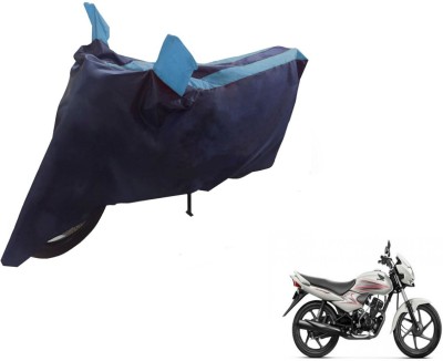 NIKS Two Wheeler Cover for Honda(Dream Neo, Black, Blue)