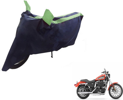 NIKS Two Wheeler Cover for Harley Davidson(XL 883, Black, Green)