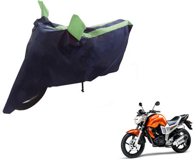 NIKS Two Wheeler Cover for Yamaha(FZ16, Black, Green)