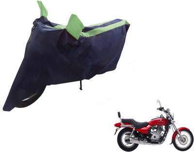 NIKS Two Wheeler Cover for Bajaj(Avenger 220 DTS-i, Black, Green)