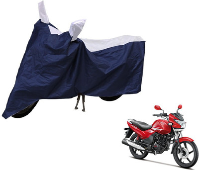 Auto Hub Two Wheeler Cover for Hero(Achiever, Blue, Silver)