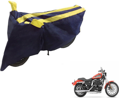 NIKS Two Wheeler Cover for Harley Davidson(XL 883, Black, Yellow)