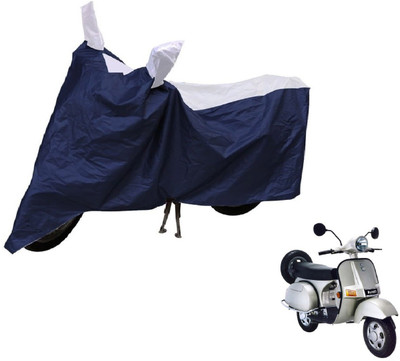 Auto Hub Two Wheeler Cover for Bajaj(Blue, Silver)