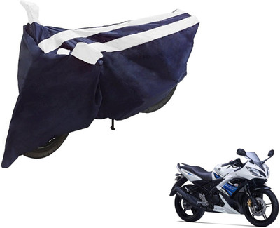 NIKS Two Wheeler Cover for Yamaha(YZF R15 S, Black, White)
