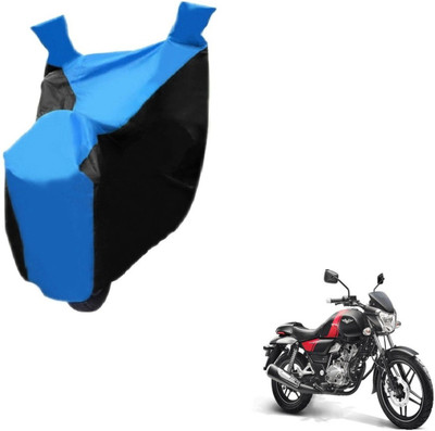NIKS Two Wheeler Cover for Bajaj(V 150, Black, Blue)