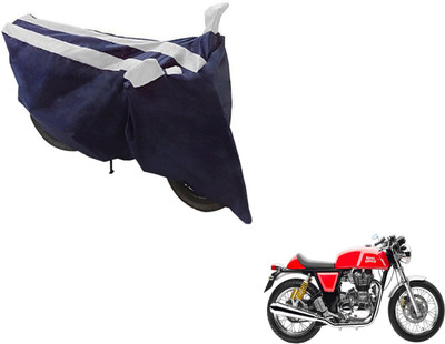 NIKS Two Wheeler Cover for Royal Enfield(Continental GT, Black, Silver)