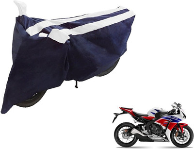 NIKS Two Wheeler Cover for Honda(CBR 1000RR, Black, White)