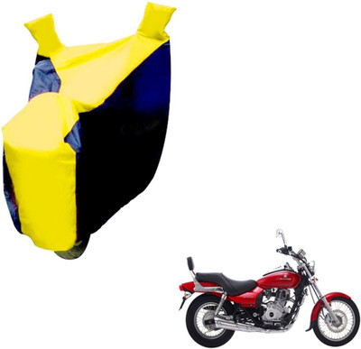 NIKS Two Wheeler Cover for Bajaj(Avenger 220 DTS-i, Black, Yellow)