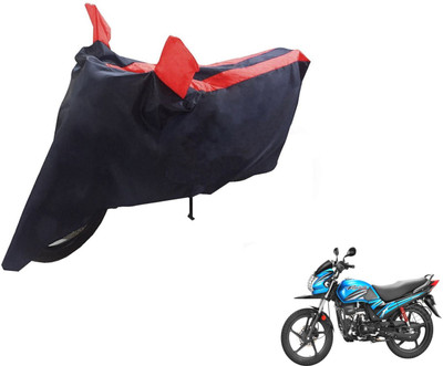 NIKS Two Wheeler Cover for Hero(Passion Pro TR, Black, Red)