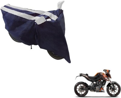 NIKS Two Wheeler Cover for KTM(Duke 200, Black, Silver)