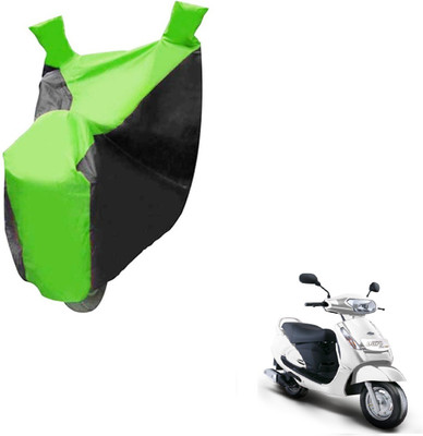 NIKS Two Wheeler Cover for Mahindra(Duro DZ, Black, Green)